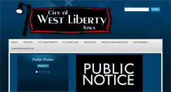 Desktop Screenshot of cityofwestlibertyia.org