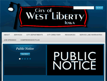 Tablet Screenshot of cityofwestlibertyia.org